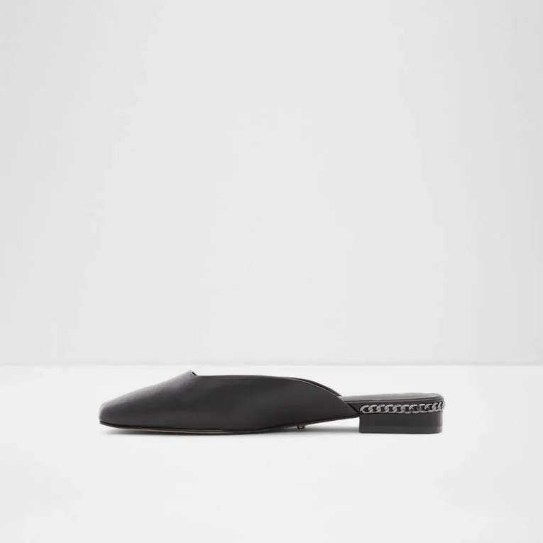 Mules De Mujer Con Puntera Cuadrada Pridiaflex De Aldo Negro