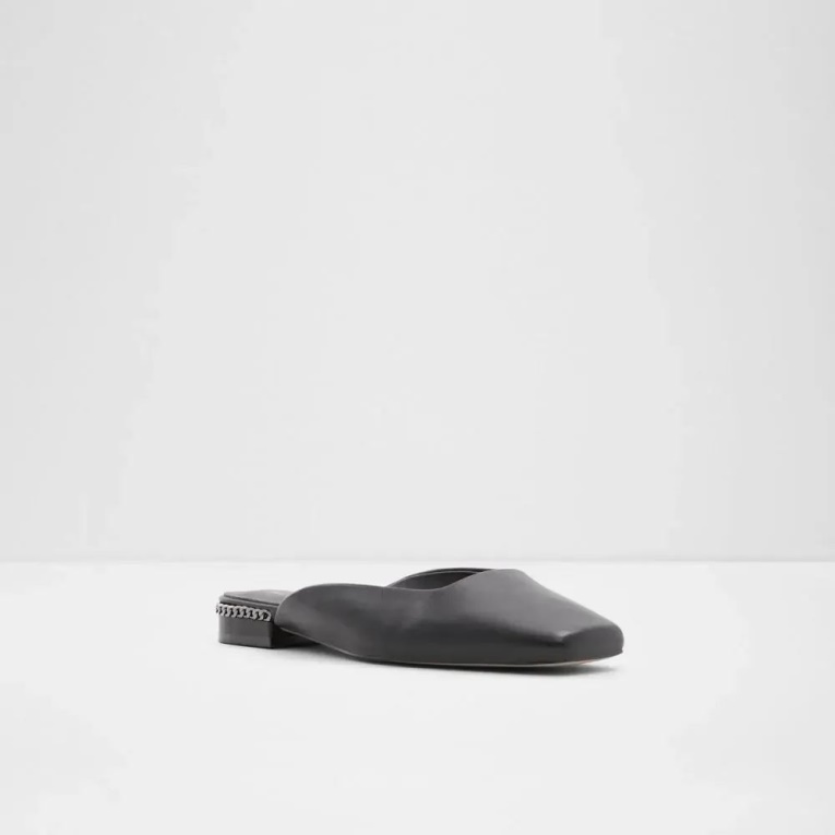 Mules De Mujer Con Puntera Cuadrada Pridiaflex De Aldo Negro