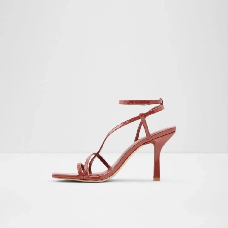 Sandalias De Tacón Con Correa En El Tobillo Para Mujer Aldo Medium Red Rendalith De Moda