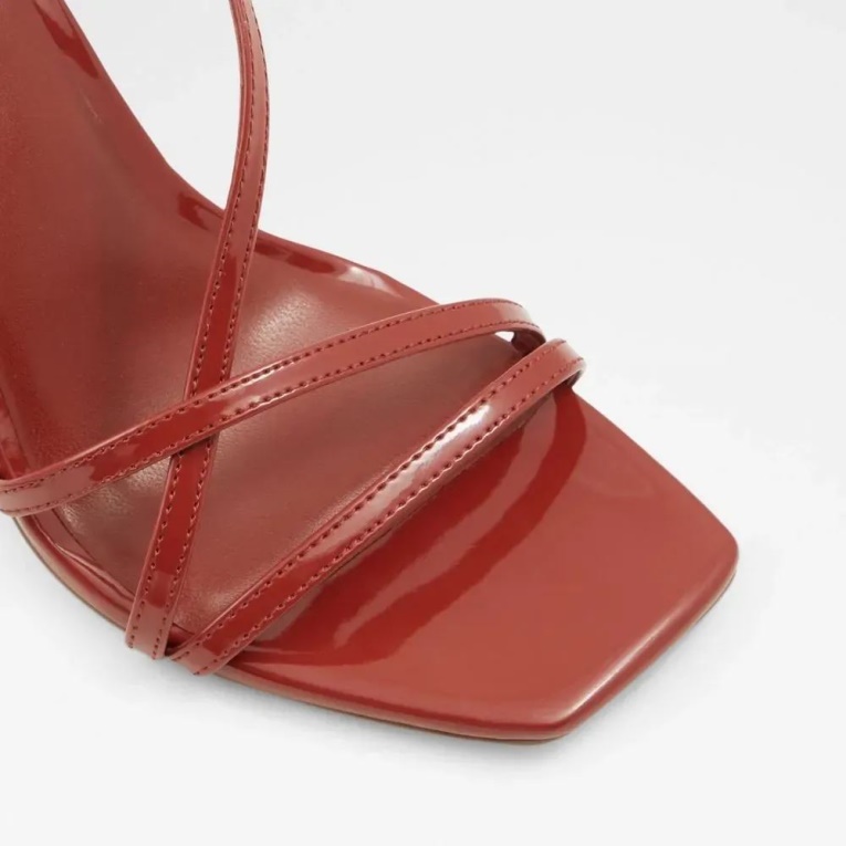 Sandalias De Tacón Con Correa En El Tobillo Para Mujer Aldo Medium Red Rendalith De Moda