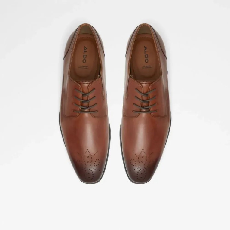 Derby Hombre Reyes Zapato De Vestir Moda Aldo Cognac
