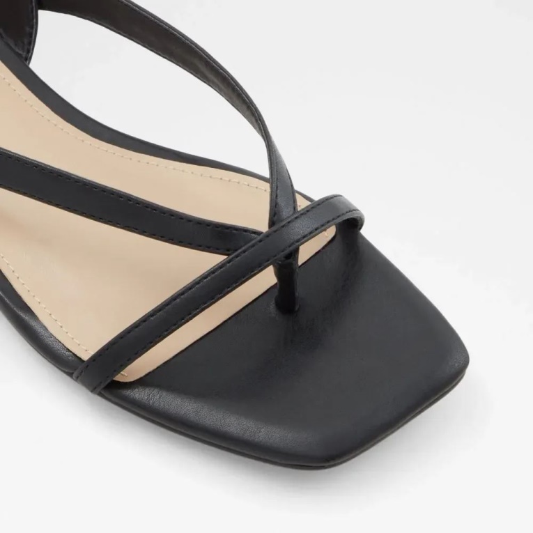 Sandalias Planas Con Correa En El Tobillo Para Mujer Rrigoni Negras De Moda Aldo