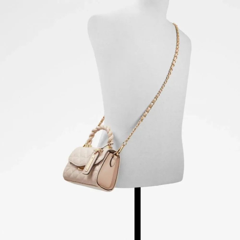 Cintas Bolso De Mujer Asa Superior Moda Aldo Rosa Claro