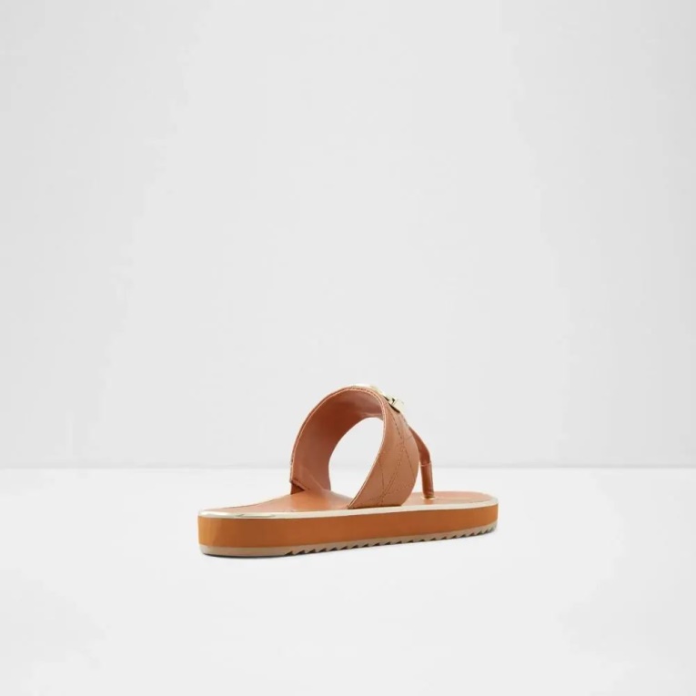 Sandalia De Playa De Mujer Aldo Searene De Moda Marrón Medio