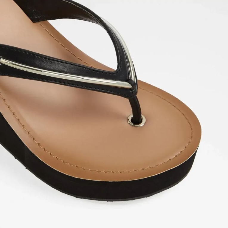 Sobrylla Mujer Cuña Plataforma Sandalia Aldo Fashion Negro