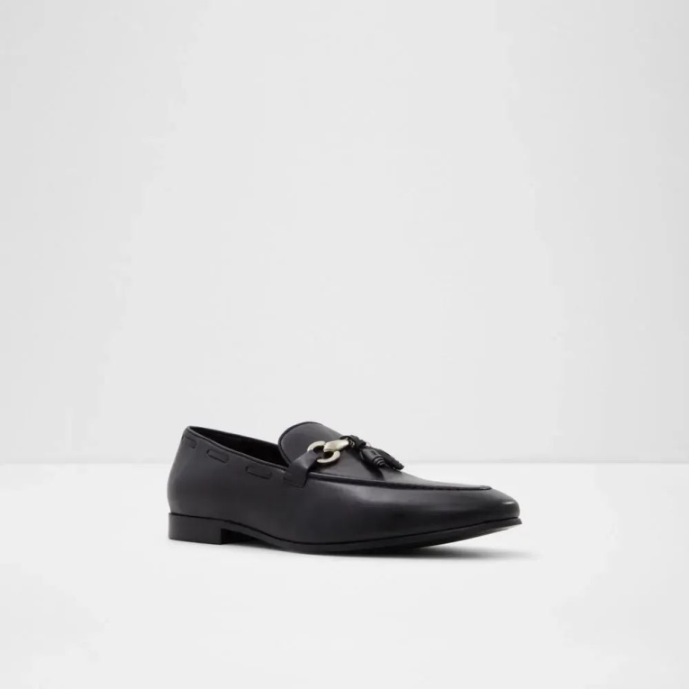 Aldo Stokhid - Mocasín De Piel Para Hombre, Color Negro