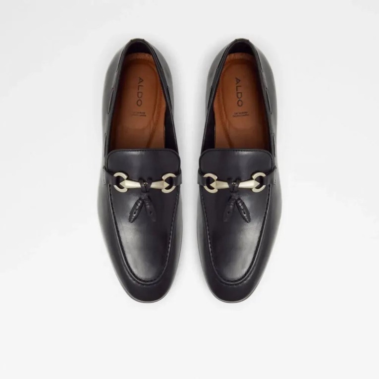 Aldo Stokhid - Mocasín De Piel Para Hombre, Color Negro