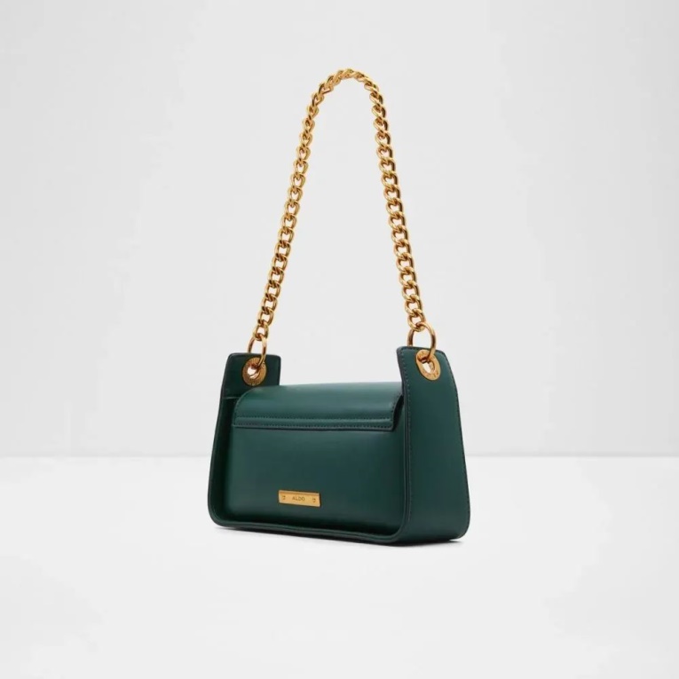 Bolso De Mano De Mujer Con Estría Verde Oscuro Aldo De Moda Bolso De Hombro