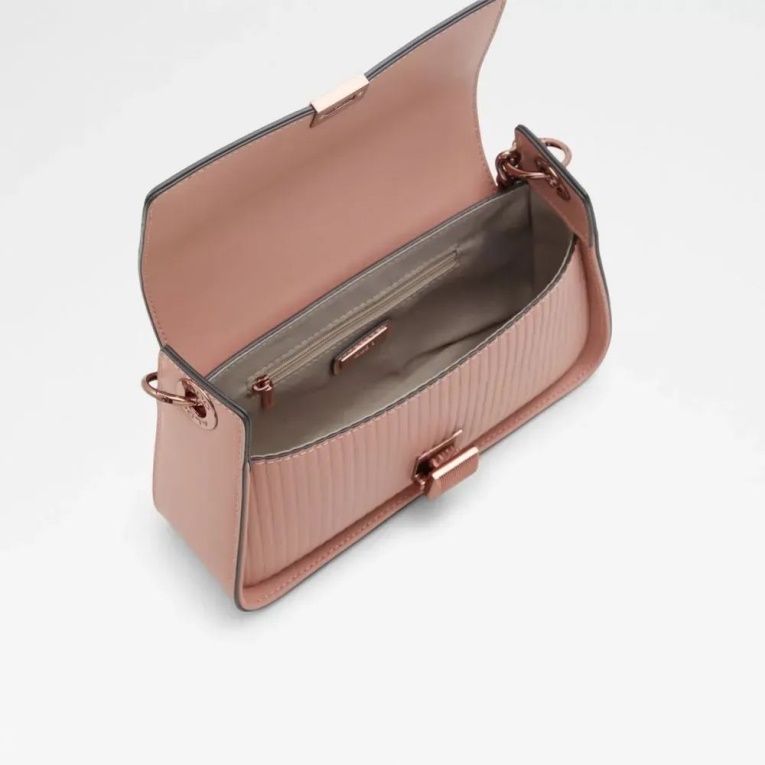 Bolso De Mano De Mujer Con Estría Rosa Claro De Moda Bolso De Hombro Aldo