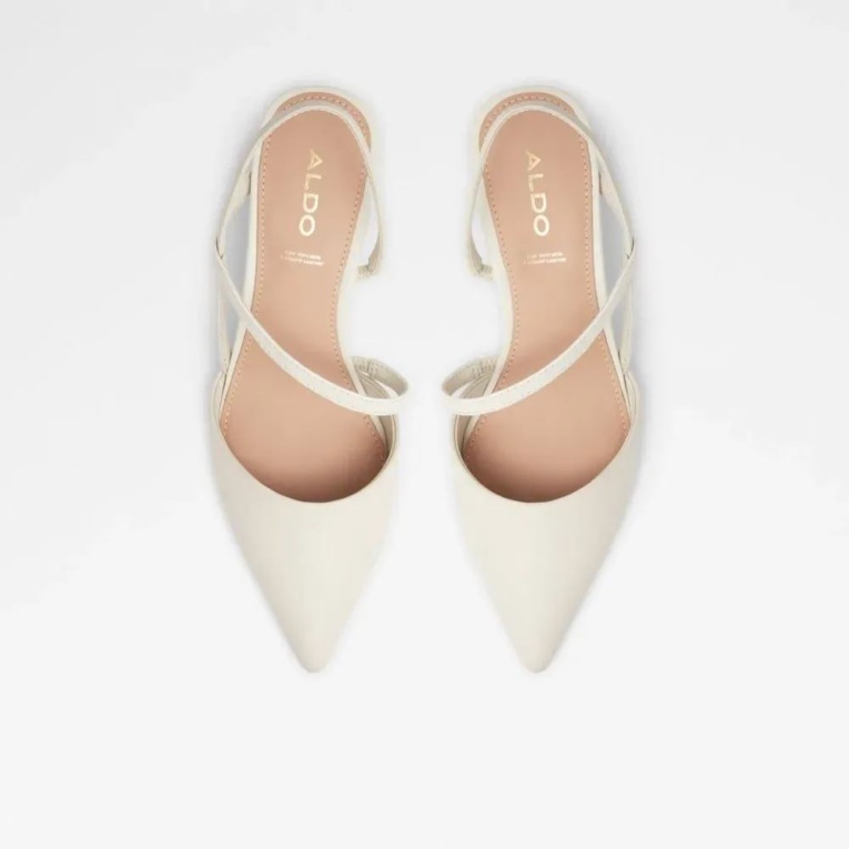 Suzette Mujer Zapato De Tacón Con Tira Trasera Moda Otro Blanco Aldo