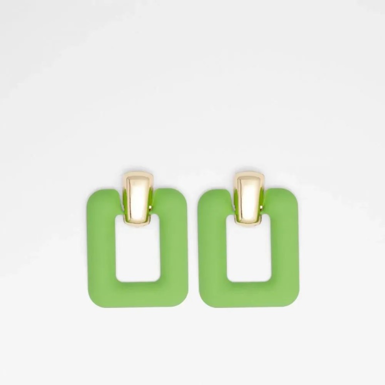 Aldo Fashion Thigoni Accesorios De Mujer Pendientes Verde Brillante