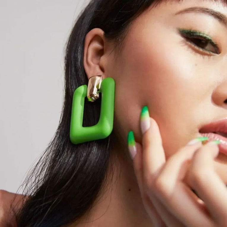 Aldo Fashion Thigoni Accesorios De Mujer Pendientes Verde Brillante