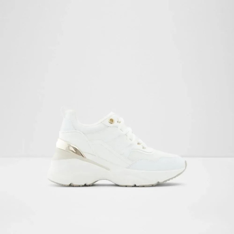 Zapatillas Bajas De Mujer Aldo Thaliri De Moda Blanco