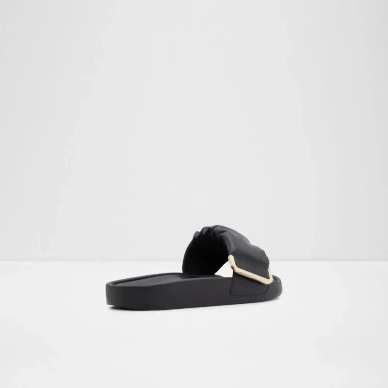 Sandalias Planas De Mujer Aldo Tybus De Moda Negro