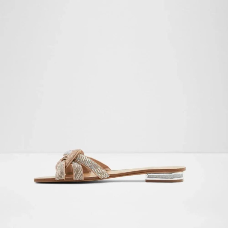 Sandalias Planas De Mujer En Dorado Rosa Tydeus Moda Aldo