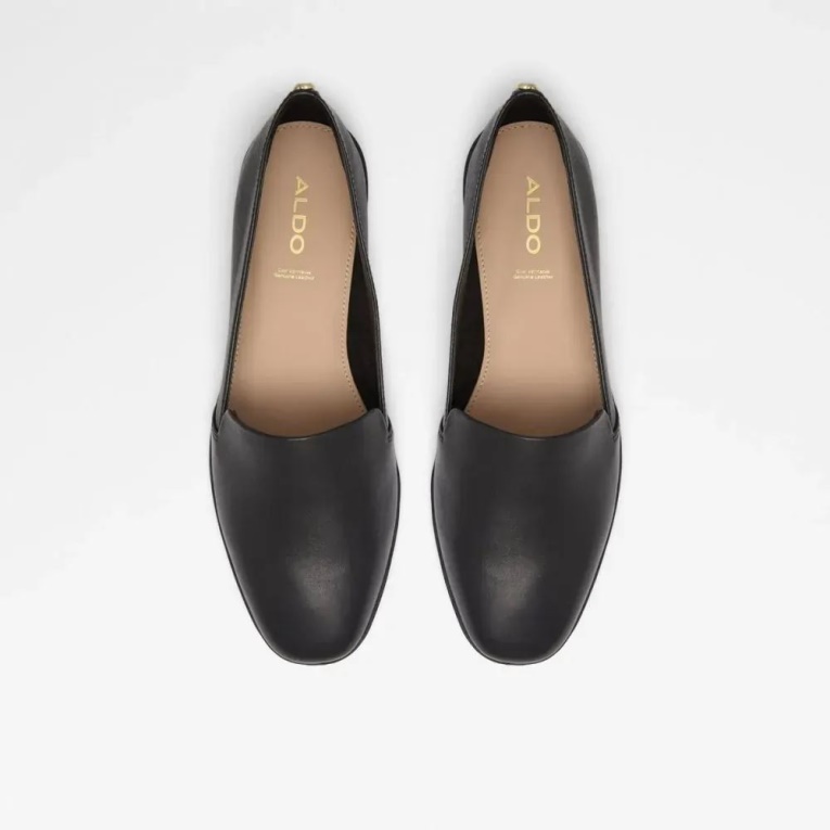 Mocasines Con Punta Cuadrada De Mujer Aldo Veadith De Moda Negra