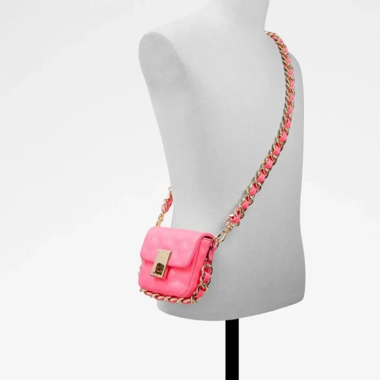 Bandolera De Mujer Aldo Vivie Rosa Brillante De Moda