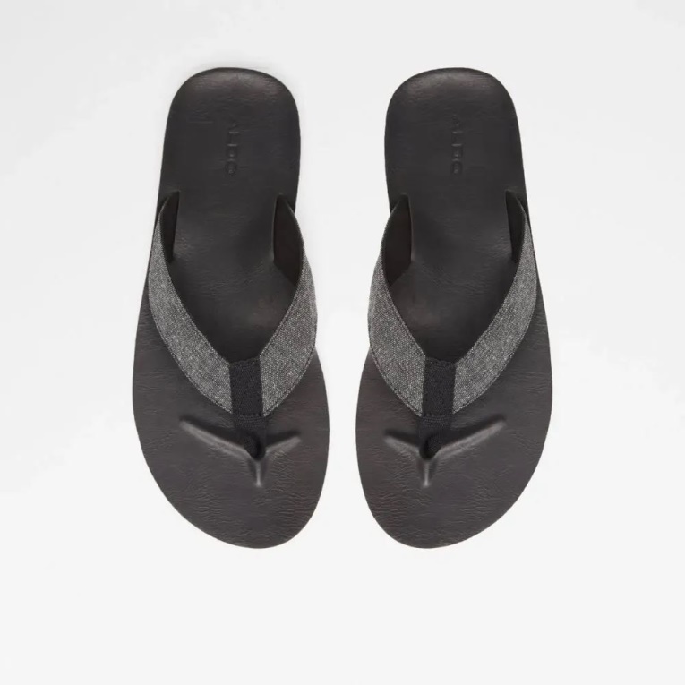Negro - Sandalias Planas De Hombre Weallere De Aldo Fashion