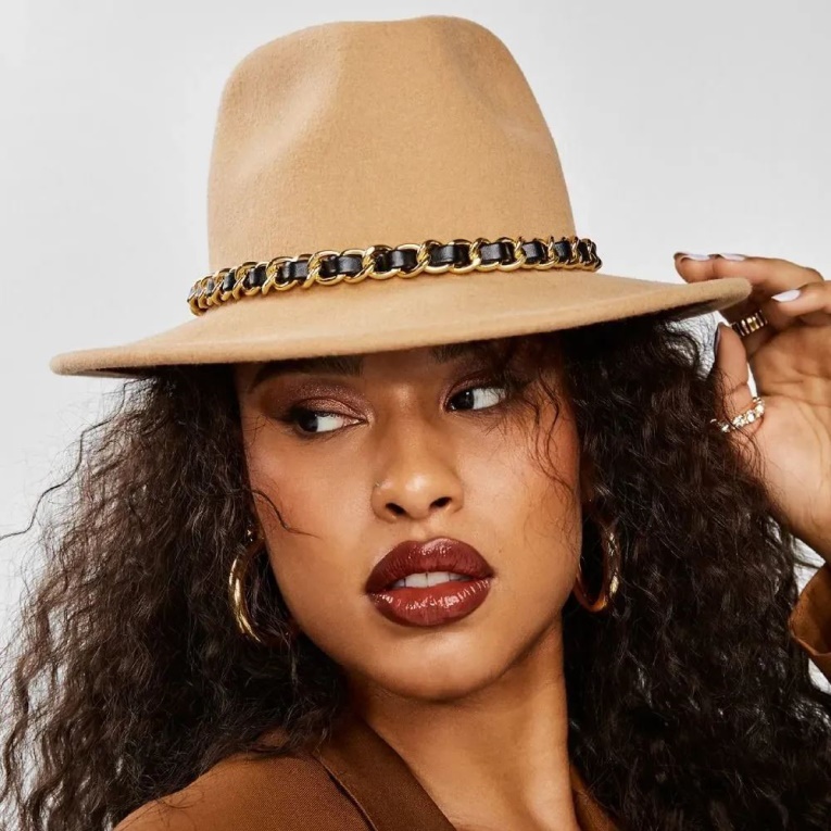 Beige Medio Wesley Mujer Accesorios Sombrero Fedora Moda Aldo