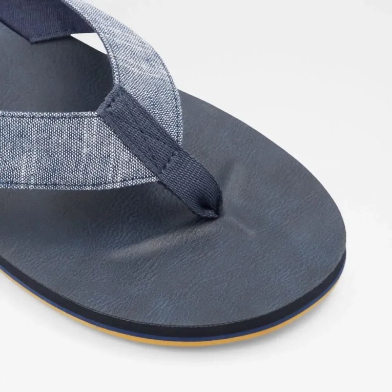 Azul Marino Weallere Sandalia De Dedo Plana Para Hombre Moda Aldo