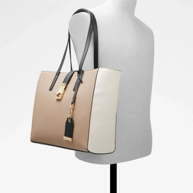 Bolso Tote De Mujer Fashion Wiciewiel Beige Oscuro De Aldo