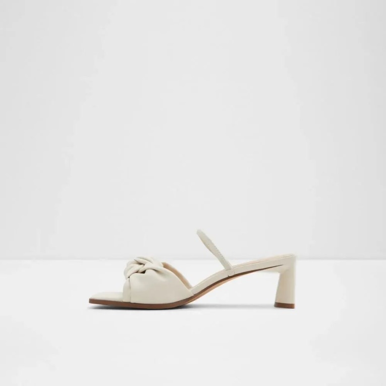 Other White Wigoveth Sandalia De Tacón Con Tira Trasera Para Mujer Aldo Fashion