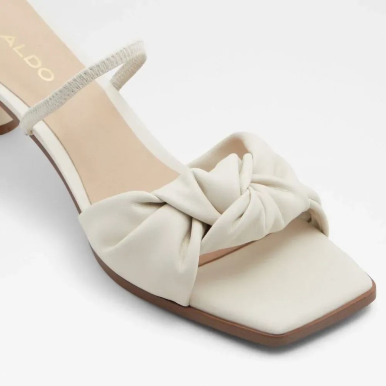 Other White Wigoveth Sandalia De Tacón Con Tira Trasera Para Mujer Aldo Fashion