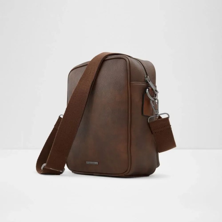 Bolso De Hombre Woebard Bolso Cruzado Moda Aldo Marrón
