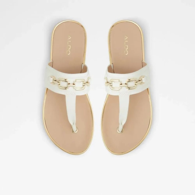Yerral Sandalia De Playa Con Correa En T Para Mujer Aldo Fashion Otro-blanco
