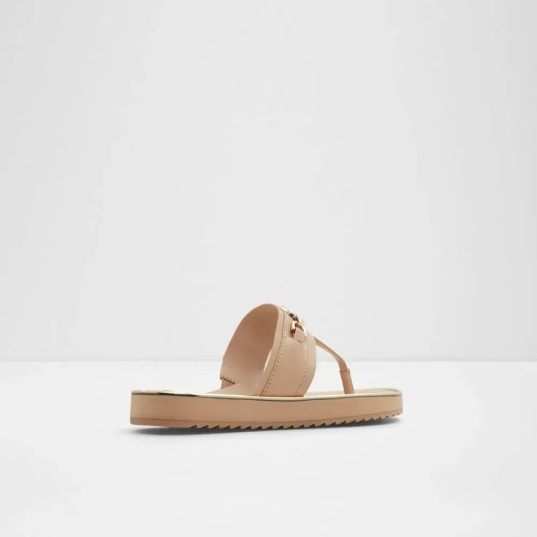 Yerral Sandalia De Playa Con Correa En T Para Mujer Hueso Aldo Fashion