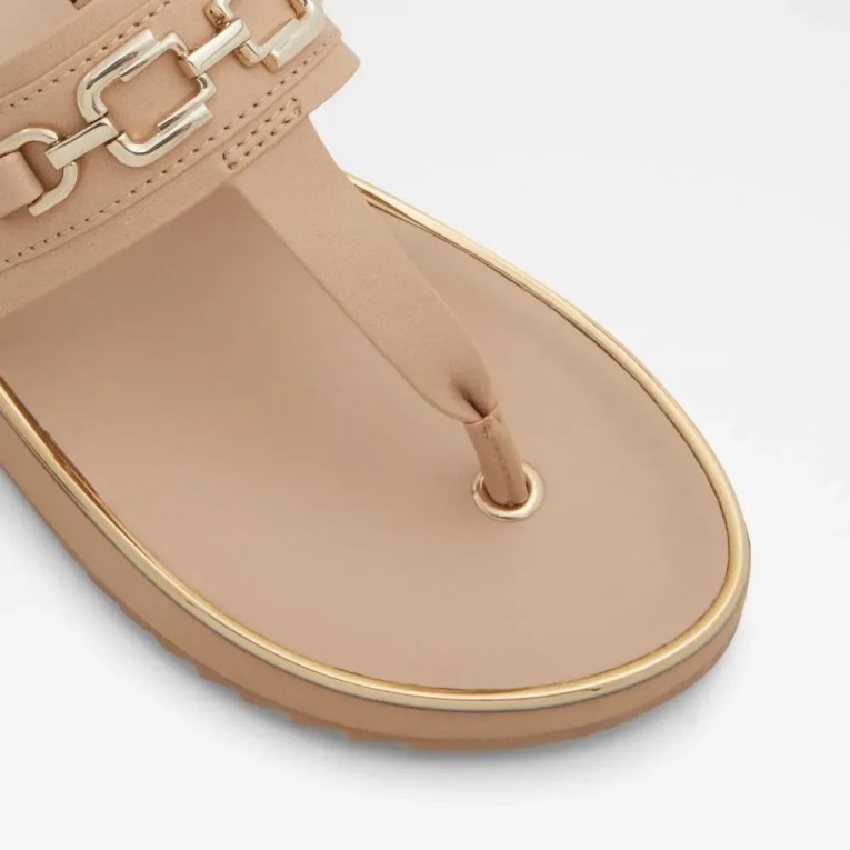 Yerral Sandalia De Playa Con Correa En T Para Mujer Hueso Aldo Fashion
