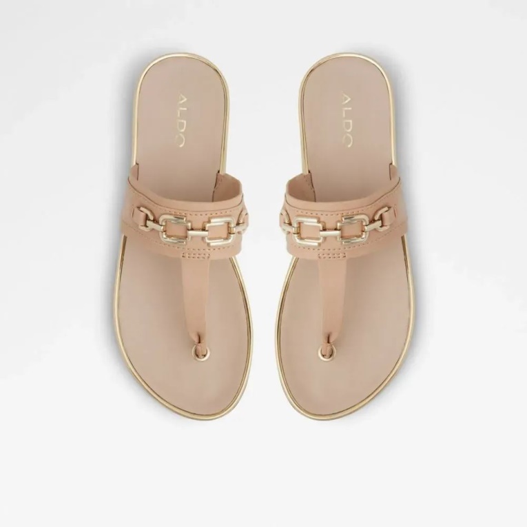 Yerral Sandalia De Playa Con Correa En T Para Mujer Hueso Aldo Fashion