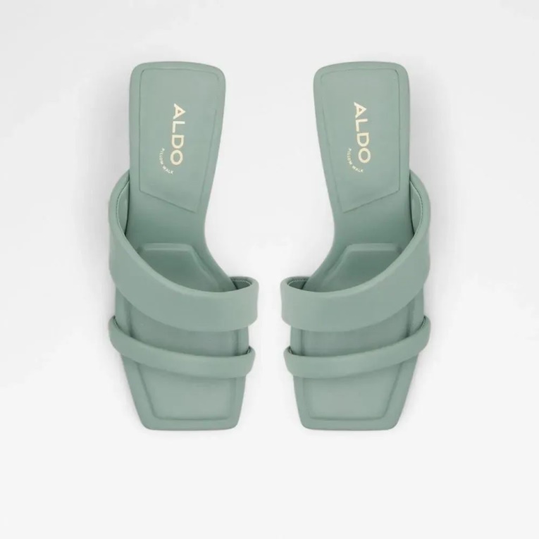 Sandalia De Tacón Con Tiras De Mujer Zaza Verde De Aldo Fashion Other