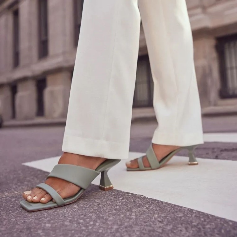 Sandalia De Tacón Con Tiras De Mujer Zaza Verde De Aldo Fashion Other