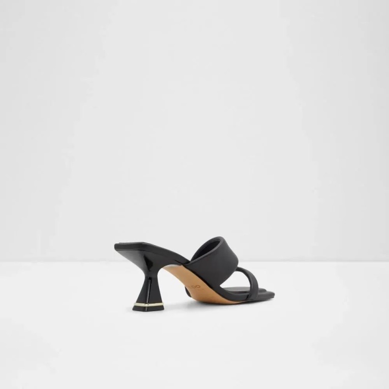 Aldo Fashion Zaza Sandalia De Tacón Con Tiras De Mujer Negro