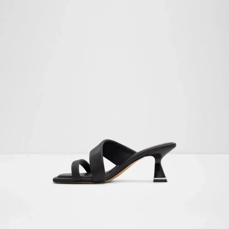 Aldo Fashion Zaza Sandalia De Tacón Con Tiras De Mujer Negro