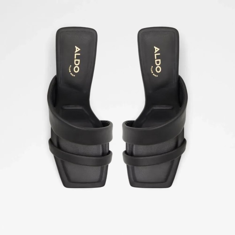 Aldo Fashion Zaza Sandalia De Tacón Con Tiras De Mujer Negro