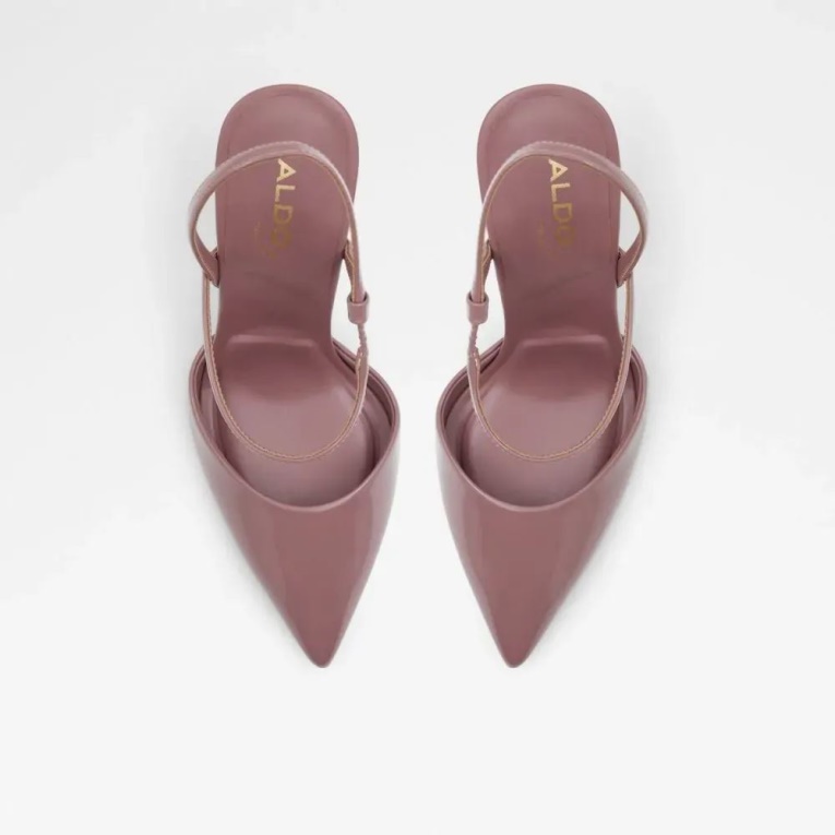 Zapato De Tacón Destalonado De Mujer Aldo Zaha Moda Rosa Medio