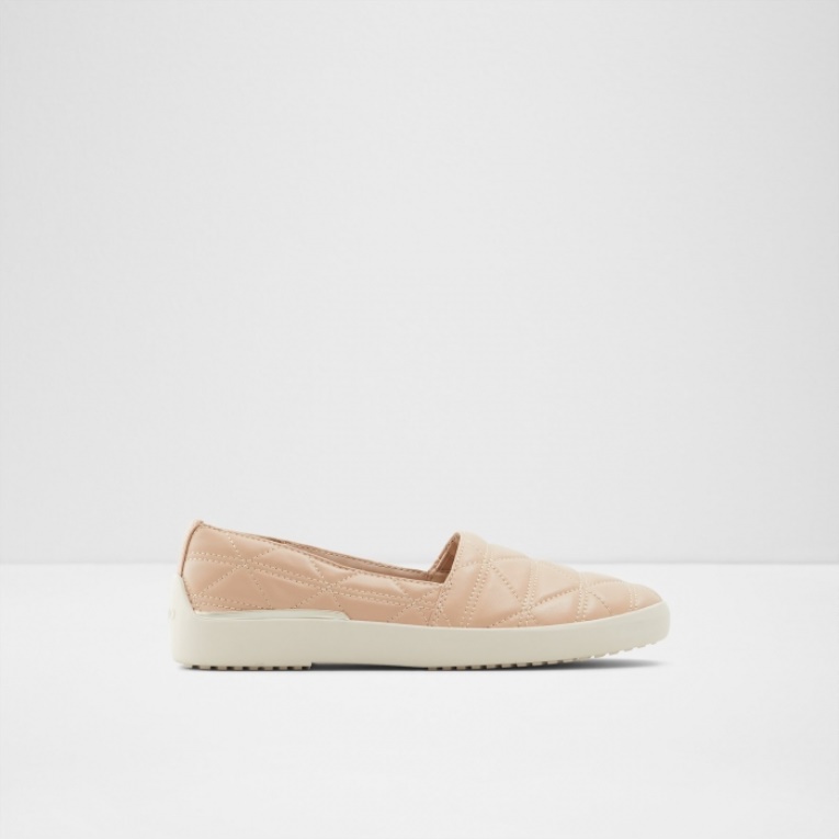 Mocasines Acolchados En Beige De Aldo Fashion Sin Cordones
