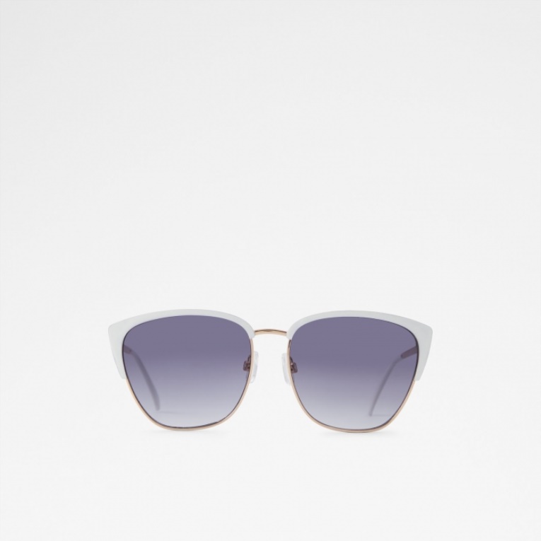 Gafas De Sol Aldo Larewan De Moda Blanca