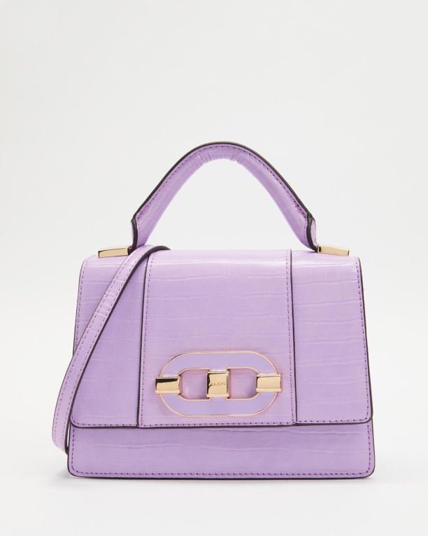 Aldo Fashion Enondario Bolso Con Asa Superior Morado Brillante