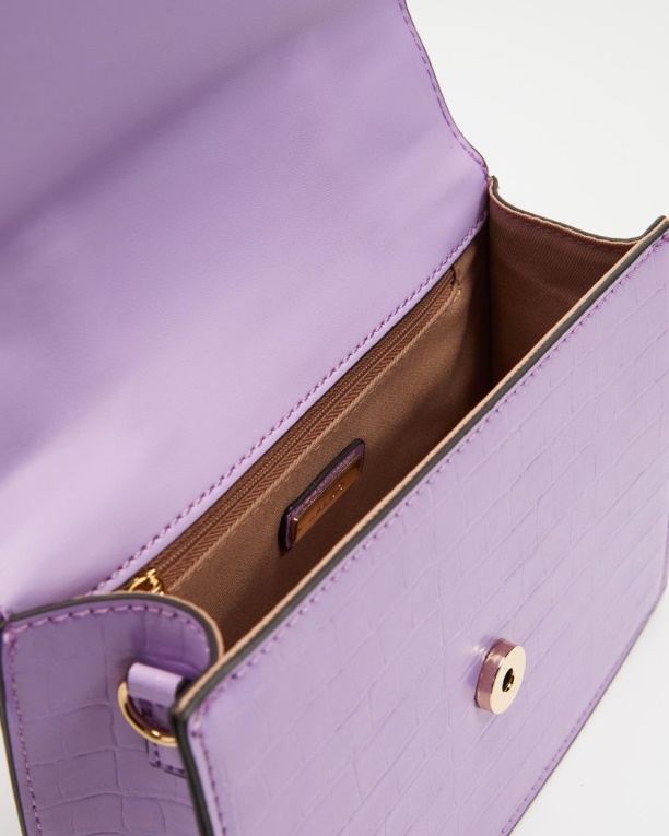 Aldo Fashion Enondario Bolso Con Asa Superior Morado Brillante